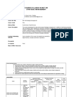 MGT 108 Strategic Management Syllabus (Repaired)