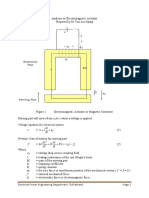 Analysis On Magnetic Actuator (Basic of Energy Convertion)