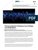 Primary Injection Testing On Low-Voltage Circuit Breakers - NETAWORLD JOURNAL