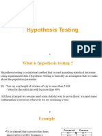 Hypothesis Testing