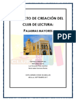 Proyecto Club de Lectura - CEPA Carmen Conde