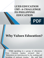 Values Education Report