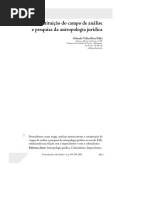 A Constituição Do Campo de Análise e Pesquisa Da Antropologia Jurídica