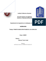 PRIMER EXAMEN DEPARTAMENTAL DE ACERACIÓN Yllescas Torres Israel