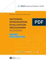 Slovenia National Report 2020. National Integration Evaluation Mechanism