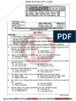 2020 Ol Buddhism Part I MCQ Paper Sinhala Medium Olevelapi PDF 1