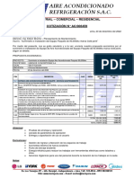 Cotización UNICON AC006459 Suministro Instalacion Equipo Paquete 90,000btu Dic22