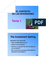 El Contexto de Las Inversiones