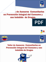 Modulo# 1.1 Taller de Asesores Comunitarios en Prevención Integral Del Consumo y Uso Indebido de Drogas