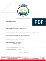 Circuito Rectificador de Media Onda Controlado Por Fase Con Disparo Sincronizado Al Pulso de Un Circuito Detector de Cruce Por Cero.