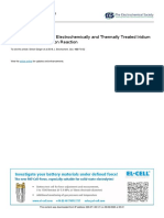 Activity and Stability of Electrochemically and Thermally Treated Iridim For The Oxygen Evolution Reaction