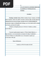 Carta Dos Antigos Auto Biografia