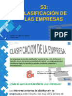 Clasificación de Las Empresas