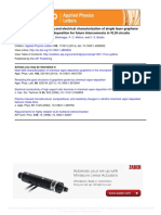 Current Induced Annealing and Electrical Characterization of Single Layer Compressed