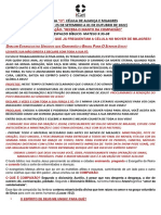 Ministrações Células de Aliança e Milagres Periodo de 25.09 A 19.11 de 2022