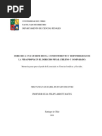 Derecho A Una Muerte Digna Consentimiento y Disponibilidad de La Vida Propia en El Derecho Penal