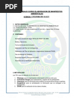 Plan Del Curso Manifiesto Ambiental