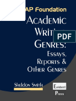 Academic Writing Genres Sample