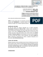 Segunda Sala de Derecho Constitucional Y Social Transitoria Corte Suprema de Justicia de La República