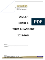 6.1 Grade 6 Language Handout Term 1 2023-2024