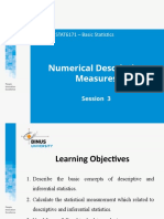 Numerical Descriptive Measures