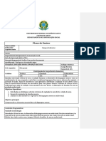 Plano de Ensino Linguagem Sonora e Produção de Áudio - 2018