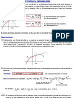 Cálculo - Notas - Derivadas - Derivadas Laterales, Continuidad y Derivabilidad