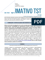 2022 Informativo TST Cjur n0262