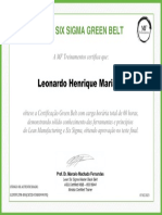 Certificado Green Belt