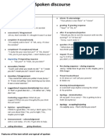 Spoken Discourse Features - Paper 1 Task 3