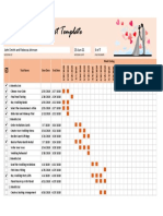 Wedding Gantt Chart Template - TemplateLab