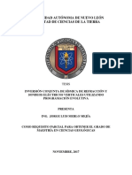 Universidad Autónoma de Nuevo León Facultad de Ciencias de La Tierra