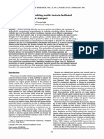 Water Resources Research - 1996 - Kim - A Kinetic Approach To Modeling Mobile Bacteria Facilitated Groundwater Contaminant