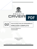 (Comentado) 2º Simulado Soldado PMPE - Projeto Caveira