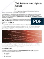 Códigos HTML Básicos para Páginas Web