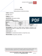 Chemico Especialidades Químicas: Ficha Técnica