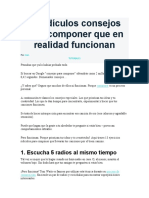 13 Ridículos Consejos para Componer Que en Realidad Funcionan