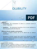 SOLUBILITY