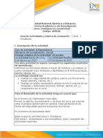 Guía de Actividades y Rúbrica de Evaluación - Tarea 1-Presaberes