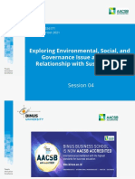 Exploring Environmental, Social, and Governance Issue and Their Relationship With Sustainability