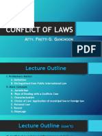 Conflict of Laws by Prof. Fretti Ganchoon