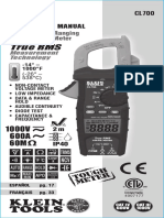 True RMS: 600A AC Auto-Ranging Digital Clamp Meter