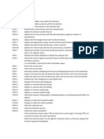 Excel Shortcuts