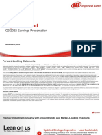 Ingersoll Rand 3Q22 Earnings Presentation Final