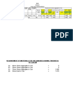 S/No. Item A/U Qty Density WT of Mix in MT WT of Bitumen in MT WT of Agg in MT