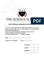 Year 8 French 1ST Ca Summer Term