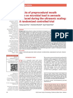 Effects of Preprocedural Mouth Rinse On Microbial.12