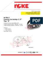 Ficha Tecnica Anclaje Inox N-904-S YOKE Español