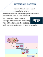 Transformation in Bacteria: Bacterial Transformation Is A Process of