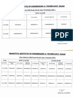 VII, V, III Sem Midterm Time Table